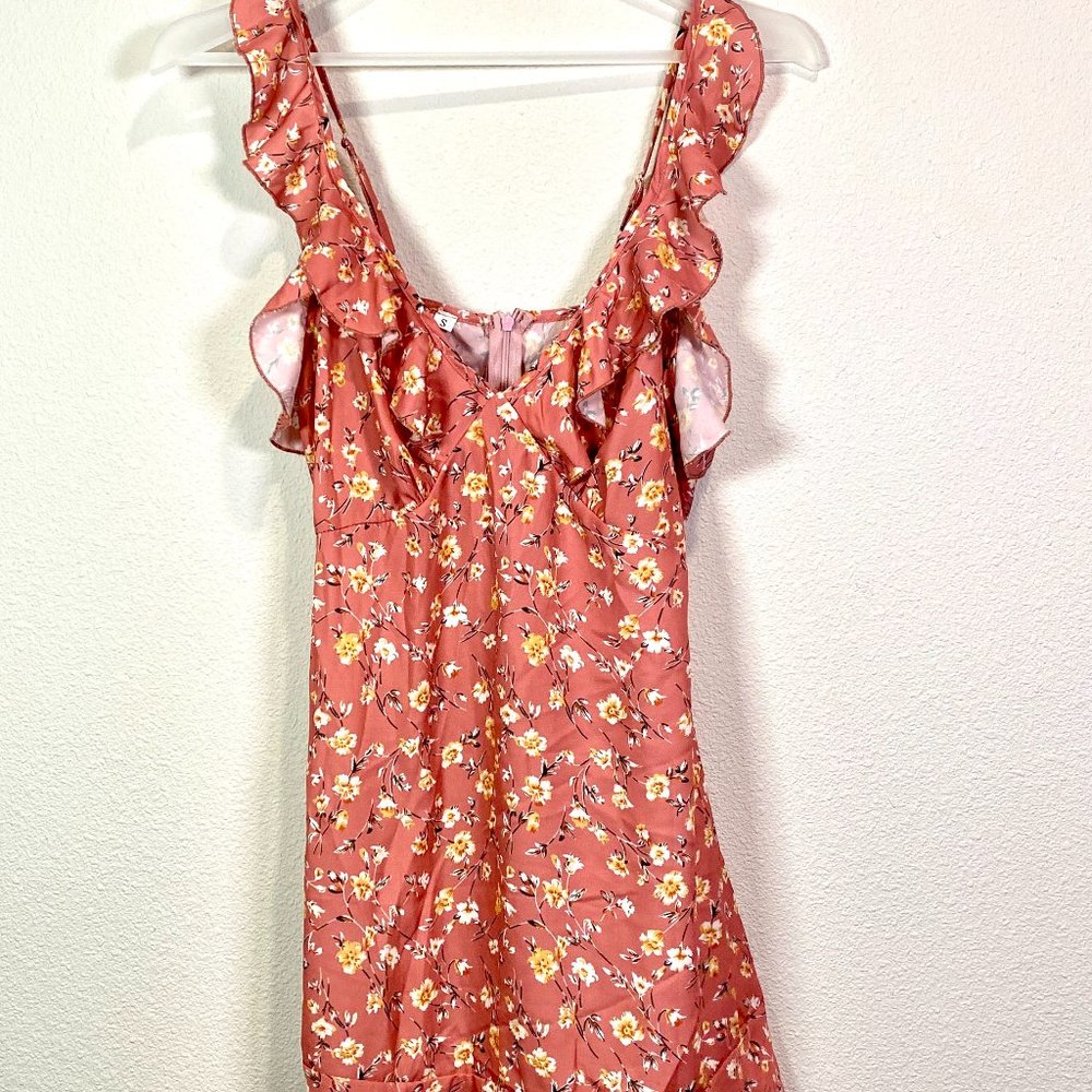 Blossom Youth: Trendy‎ Floral Sundress in Petite Size Girlcore